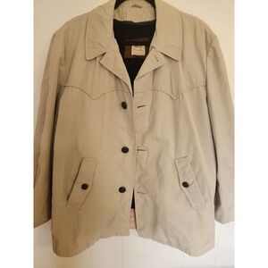 Vintage Miller Western Wear Denver CO Tan Ranch Coat Sz 46 Sherpa Liner  Rodeo